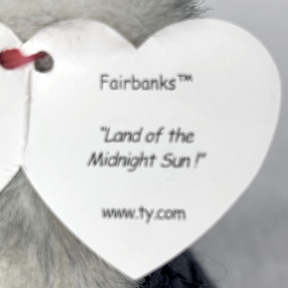 Ty 1993 Fairbanks Land of the Midnight Sun 9” White & Grey Bear With Sweater - Picture 5 of 11